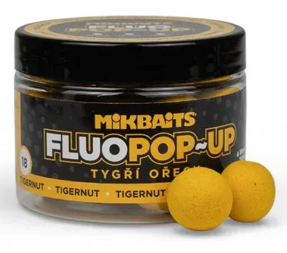 Mikbaits plávajúce boilie fluo tigrie orech 150 ml - 14 mm