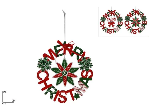 MAKRO - Dekorácia Merry Christmas 24cm různé druhy