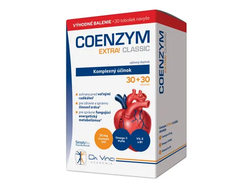 DaVinci Coenzym ExtraClassic 30 mg 60 kapsúl