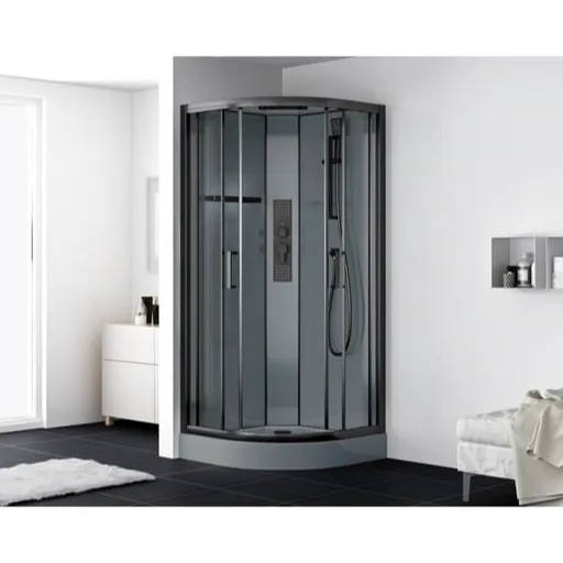 Sprchový box štvrťkruh 90x90 cm SAT SATBOXS90CT