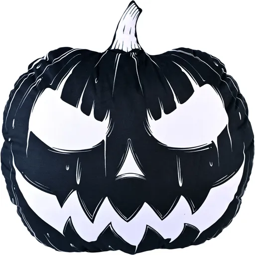 3D vankúš Tekvica – čierna