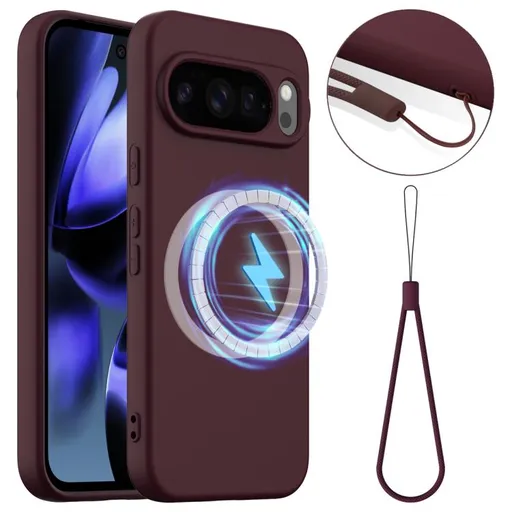 RUBBER MAGSAFE Silikónový kryt pre Google Pixel 10 Pro XL PLUM COLOR