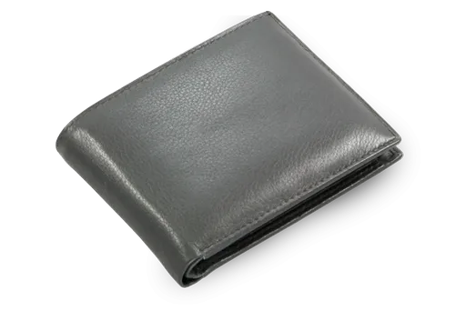 Čierna pánska kožená peňaženka 513-7033-60