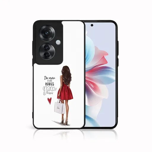 MY ART Ochranný kryt pre Oppo Reno11 F 5G RED DRESS (137)