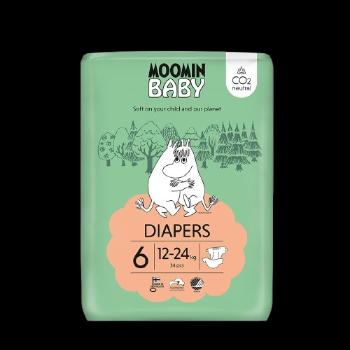 MOOMIN BABY 6 Maxi 12–24 kg, eko plienky 34 ks