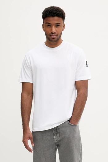 Bavlnené tričko Karl Lagerfeld Jeans pánske, biela farba, jednofarebné, A3M17003