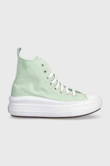 Detské tenisky Converse zelená farba