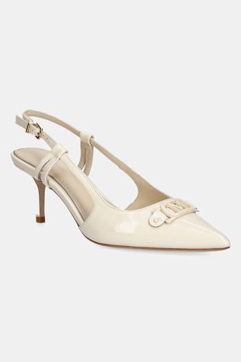 Kožené lodičky Marciano Guess béžová farba, 5RGZ15 7287A