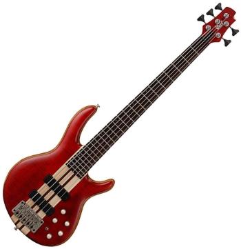 Cort A5 Plus FMMH OPBC Open Pore Black Cherry 5-strunová basgitara