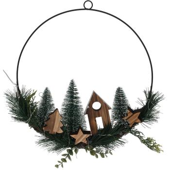 Decorațiune de Crăciun suspendată LED Christmas ring, 30 cm