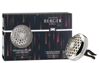 Maison Berger Paris Difuzér do auta Variation chrómový s náplňou Zamat z Orientu Velvet of Orient (Car Diffuser)