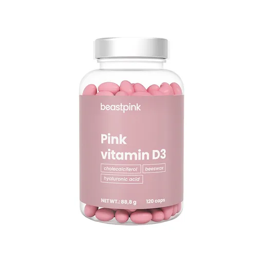 GYMBEAM BeastPink vitamín D3 120 kapsúl