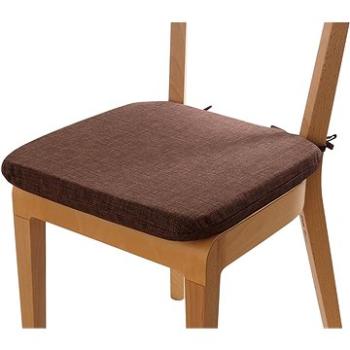 Podsedák 40 × 40 cm so šnúrkami – hnedý (12-001-0202)