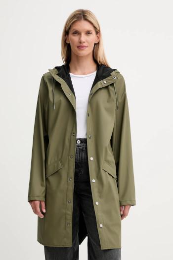 Bunda Rains 12020 Long Jacket zelená farba, prechodná, 12020