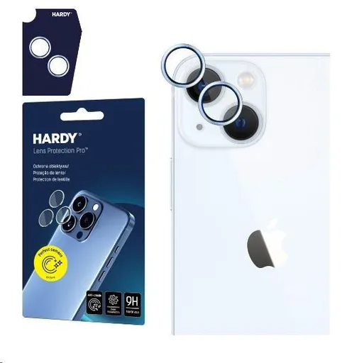 3mk HARDY Lens Protection Pro pre iPhone 15/15 Plus Blue