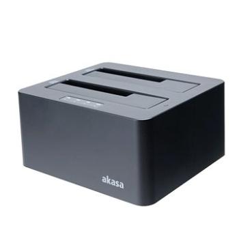 AKASA DuoDock X3, 2× Duálny HDD/SSD slot USB 3.1 Gen 1/AK-DK08U3-BKCM