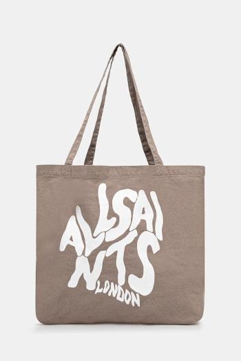 Bavlnená taška AllSaints ORLANDO béžová farba, M285XB
