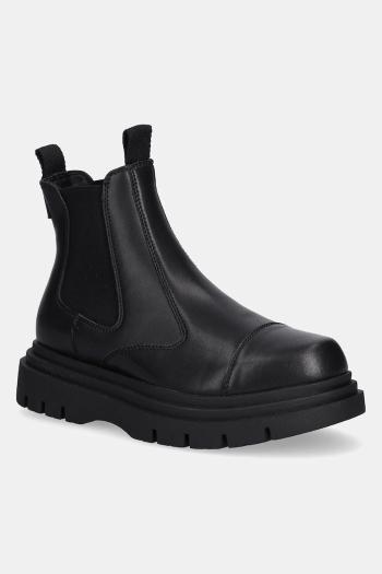 Členkové topánky Armani Exchange čierna farba, XM001667 AF17328 UC001