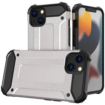 Hybrid Armor plastový kryt na iPhone 13, stříbrný (HUR12448)