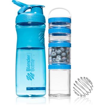 Blender Bottle Sport Mixer® GoStak darčeková sada pre športovcov farba Blue