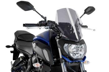 Motor plexi PUIG NEW. GEN SPORT füstszínű a YAMAHA MT-07-hez (2018-2019)