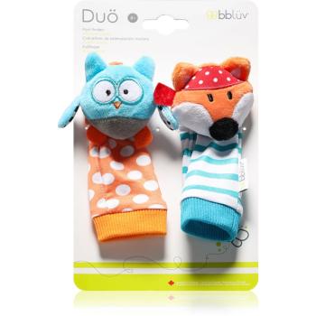 BBLÜV Düo hrkajúce ponožky Owl / Fox 2 ks
