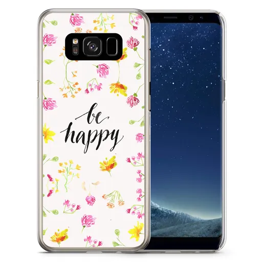 PROTEMIO MY ART kryt Samsung Galaxy S8 Plus BE HAPPY (019)