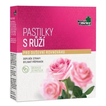 NATURPRODUKT Pastilky s ružou 20 kusov
