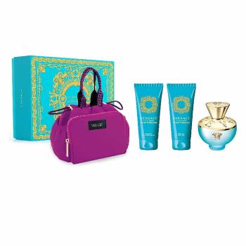 Versace Dylan Turquoise - EDT 100 ml + parfémovaný tělový gel 100 ml + sprchový gel 100 ml + kosmetická taštička