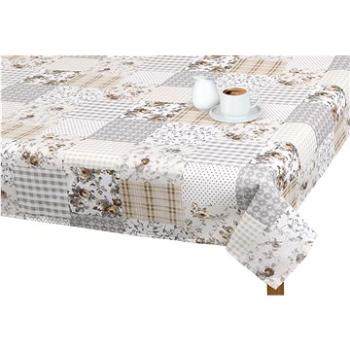 Bellatex Obrus EMA – 120 × 140 cm – béžovo-sivý patchwork (4480)