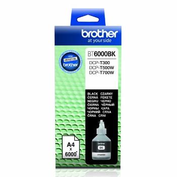 Brother originál ink BT-6000BK, black, 6000str., Brother DCP T300, DCP T500W, DCP T700W, čierna