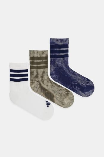 Ponožky adidas 3-Stripes 3-pak biela farba, JI6333