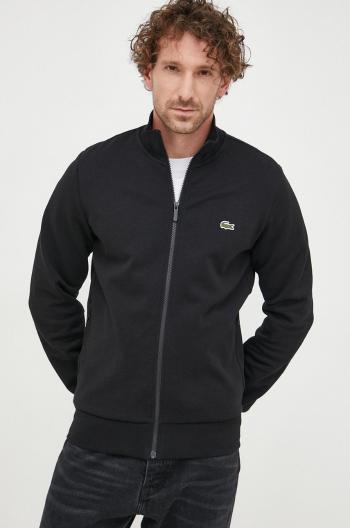 Mikina Lacoste SH9622-031, pánska, čierna farba, jednofarebná