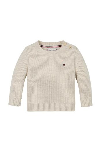 Sveter pre bábätká Tommy Hilfiger béžová farba, tenký, KN0KN01962