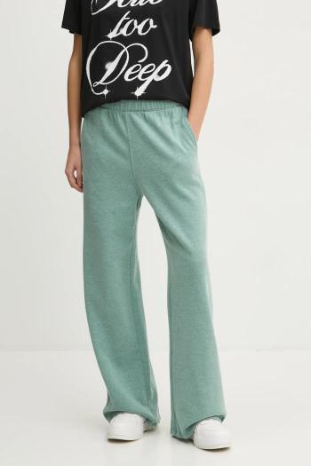 Tepláky Hollister Co. zelená farba, melanžové, KI347-4151