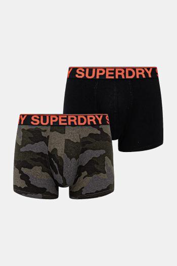 Boxerky Superdry 2-pak pánske, čierna farba, M3110453A-CS4