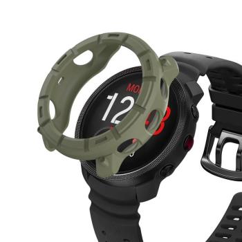 TPU HALF COVER Kryt pre Polar Vantage M3 tmavozelený