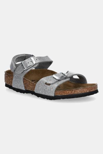 Detské sandále Birkenstock Rio AS Kids strieborná farba, 1029477