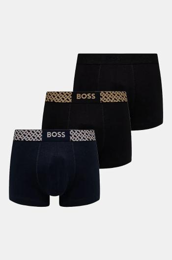 Boxerky BOSS 3-pak pánske, čierna farba, 50524525