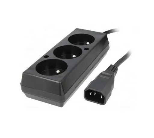 Predlžovací prívod 3x230V pre UPS (IEC320-C14), 30cm