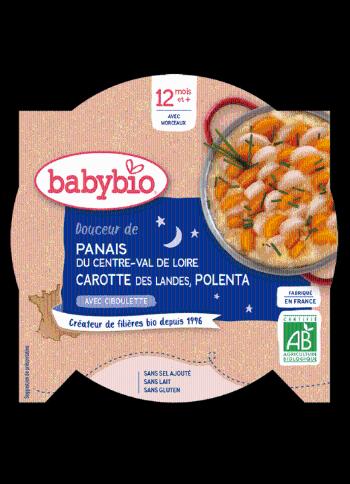 BABYBIO Good Night menu Paštrnák, mrkva a polenta s pažítkou 230 g