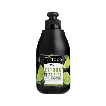 Cottage Shampoo-Shower Gel Men Spicy Lemon  šampon a sprchový gel pro muže 3v1 citron pepř 250 ml