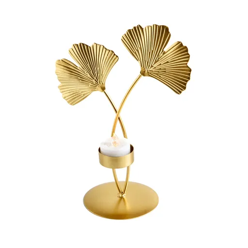 Svietnik s motívom ginkgo listov