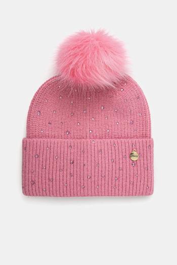 Čiapka Guess ružová farba, AW5213 POL01