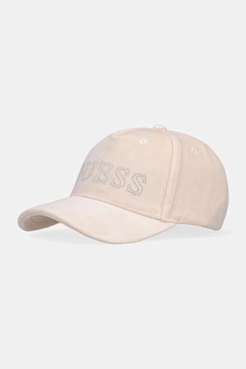 Šiltovka Guess béžová farba, s nášivkou, V4BZ04 KBXI2