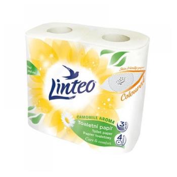LINTEO Toaletný papier harmanček 3-vrstvový 4x18 m