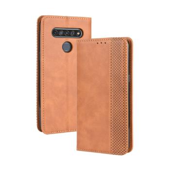 BUSINESS Peňaženkové puzdro pre LG K41s / K51s hnedé