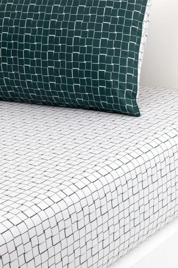Lacoste pamut gumis lepedő L BLOCK Vert 160 x 200 cm zöld