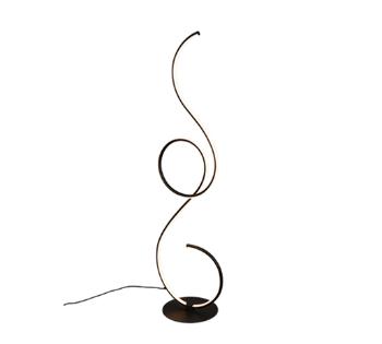 LED stojaca lampa Trio Jive čierna 423410132