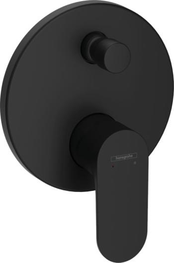 Sprchová a vaňová batéria Hansgrohe Rebris S bez podomietkového telesa matná čierna 72467670